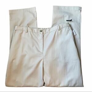 Lands’ End Khaki Straight Leg Pants Size 16NWT